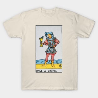 Page of cups tarot card T-Shirt